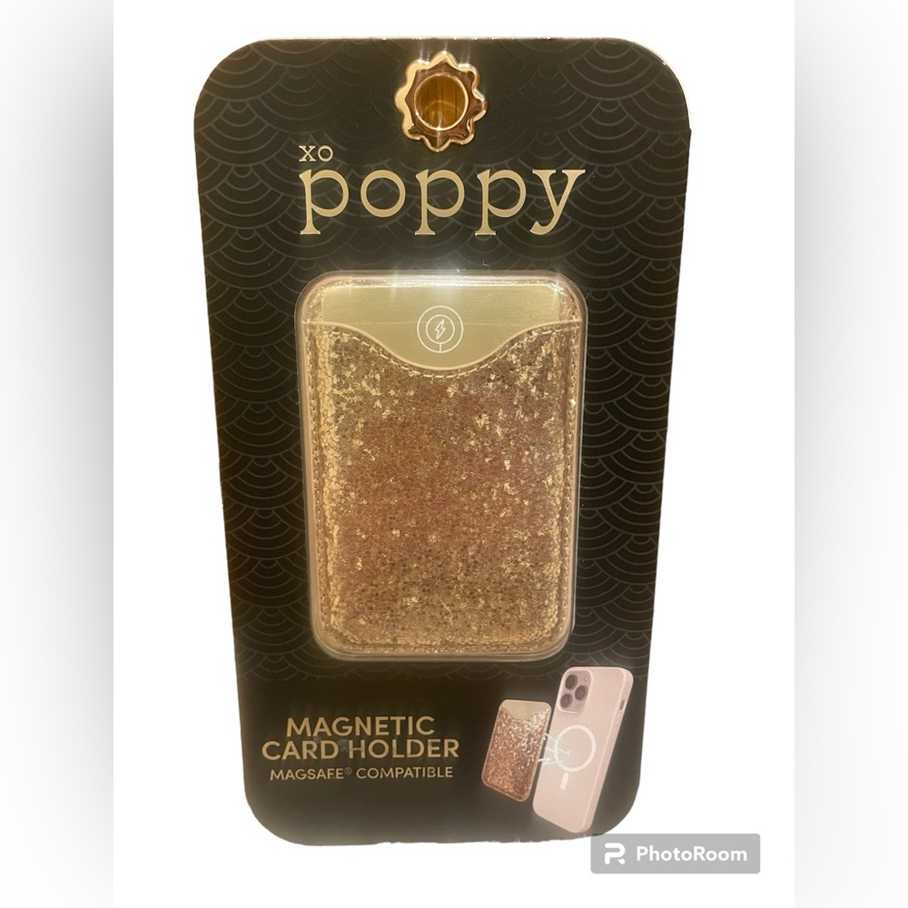XO poppy magnetic card holder for phone